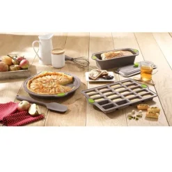 Rigiflex Terrine en silicone structure acier avec couvercle 2 en 1 24 cm Mathon