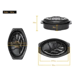 Roaster acier 2 4 personnes 33 cm Graniteware