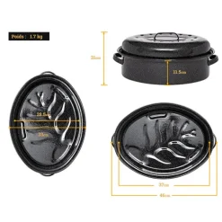 Roaster 4 8 personnes 46 cm Graniteware