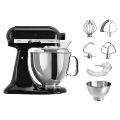 Robot artisan noir 5KSM175PS avec accessoires supplémentaires Kitchenaid
