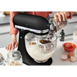 Robot pâtissier Artisan à tête inclinable 4,8 L 300 W noir truffe 5KSM175PSEBK Kitchenaid