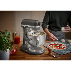 Robot pâtissier multifonction Artisan à bol relevable 5,6 L gris argent 5KSM60SPXECU Kitchenaid