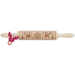 Rouleau empreintes bois Xmas Scrapcooking