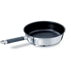 Sauteuse antiadhésive inox et couvercle Rapid Cook 24 cm Mathon