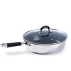 Sauteuse antiadhésive inox et couvercle Rapid Cook 28 cm Mathon