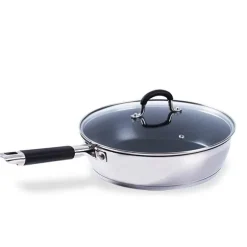 Sauteuse antiadhésive inox et couvercle Rapid Cook 28 cm Mathon