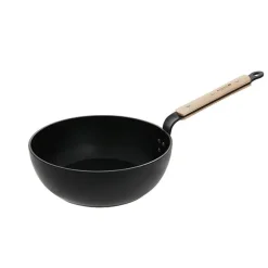 Sauteuse 28 cm bombée choc B bois De Buyer
