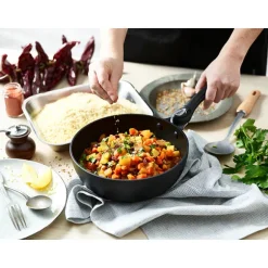 Sauteuse 28 cm Choc Intense amovible De Buyer