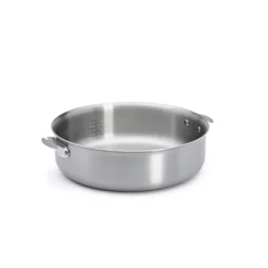 Sauteuse droite tout inox Alchimy Loqy sans manche 28 cm De Buyer