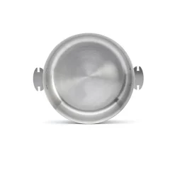 Sauteuse droite tout inox Alchimy Loqy sans manche 24 cm De Buyer