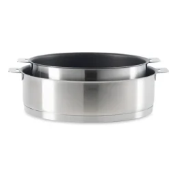 Sauteuse inox antiadhérente Strate sans manche 24 cm Cristel