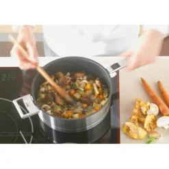 Sauteuse inox antiadhérente Strate sans manche 24 cm Cristel