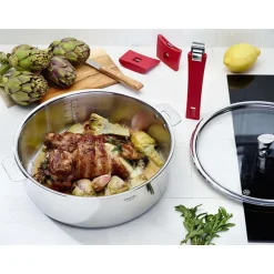 Sauteuse multiply tout inox Casteline sans manche 24 cm Cristel
