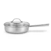 Sauteuse tout inox Cicla 24 cm et couvercle en verre Beka