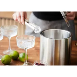 Seau à glace en acier inoxydable à double paroi 3 L Point Virgule