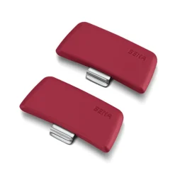 Set 2 anses amovibles en bakélite rouges Soft Touch Evolution Beka