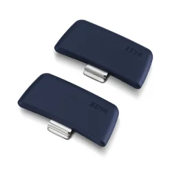 Set 2 anses amovibles en bakélite bleues Soft touch Evolution Beka