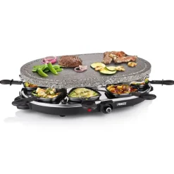 Set appareils à raclette avec pierre à cuire et à fondue 8 personnes Princess