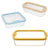 Set 3 boîtes en verre avec couvercles 560, 1370 et 3850 ml compatibles micro-ondes Pebbly