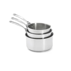 Set 3 casseroles inox Milady 16, 18 et 20 cm De Buyer