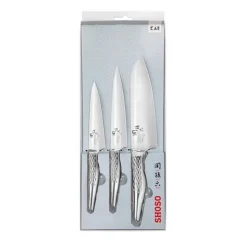 Set 3 couteaux SHOSO 12 15 18 Kai