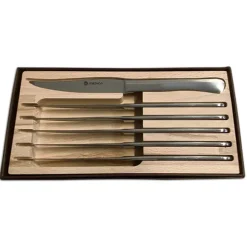 Set 6 couteaux à steak en inox Maître d’hôtel Mathon