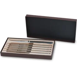 Set 6 couteaux à steak en inox Maître d’hôtel Mathon