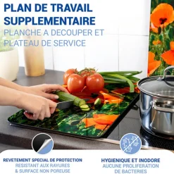 Set 2 couvre-plaques protection motifs Coquelicot Wenko by Maximex