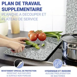 Set 2 couvre-plaques protection motifs Granit Wenko by Maximex