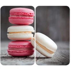 Set 2 couvre-plaques protection motif Macarons Wenko by Maximex