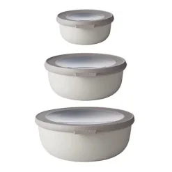 Set de 3 bols Cirqula Nordic white 350ml, 750ml, 1250ml Mepal