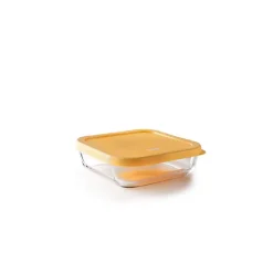 Set de 3 boîtes carrées en verre Ibili