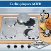 Set de 4 cache-plaques en inox Wenko by Maximex