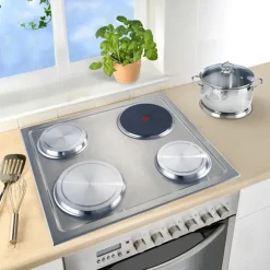 Set de 4 cache-plaques en inox Wenko by Maximex