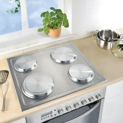 Set de 4 cache-plaques en inox Wenko by Maximex