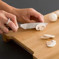 Set de 4 couteaux bois d'acacia et lame inox Mathon