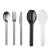 Set de 3 couverts Ellipse noir Mepal