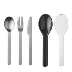 Set de 3 couverts Ellipse noir Mepal