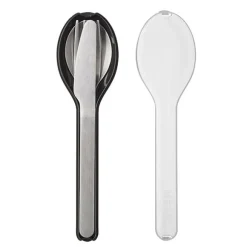 Set de 3 couverts Ellipse noir Mepal