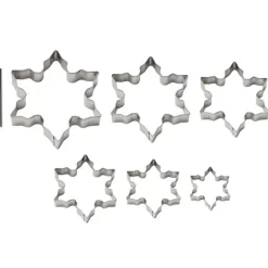 Set de 6 découpoirs flocons multitailles et tube de perforation Mathon