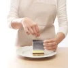 Set de 2 emporte pièces carrés en inox avec poussoir Mathon