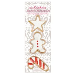 Set de 3 emporte-pièces dorés Noël Scrapcooking