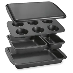 Set de 5 moules à gâteau empilables en acier antiadhérent Mathon