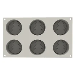 Set de 6 moules silicone Mini Hiver Sapin Silikomart