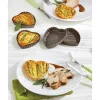 Set de 4 moules à tartelette coeur revêtement antiadhérent 11 cm Mathon