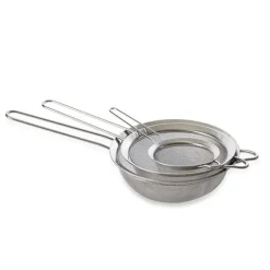 Set de 3 passoires à mailles fines en inox 10, 16, 18 cm Mathon