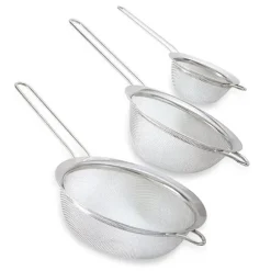 Set de 3 passoires à mailles fines en inox 10, 16, 18 cm Mathon