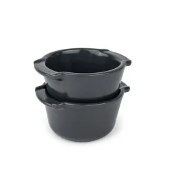 Set de 2 ramequins en céramique 11 cm Appolia ardoise Peugeot