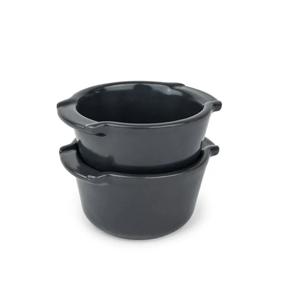 Set de 2 ramequins en céramique 11 cm Appolia ardoise Peugeot