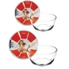 Set de 2 saladiers en verre Kristall 19 et 21 cm Ibili